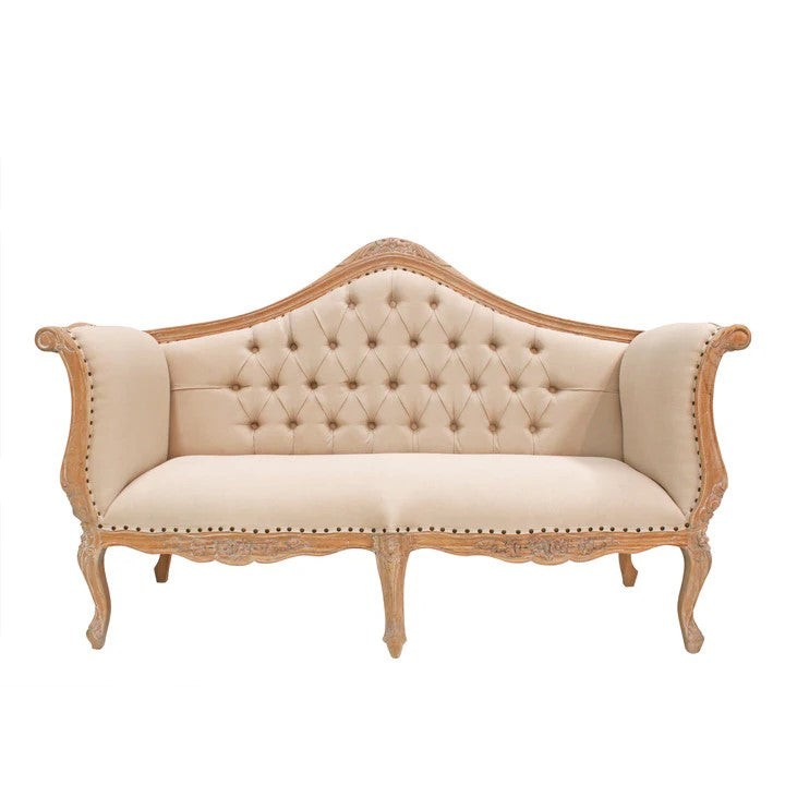 Handcrafted Vintage Madrid Couch Sofa - Weathered Oak