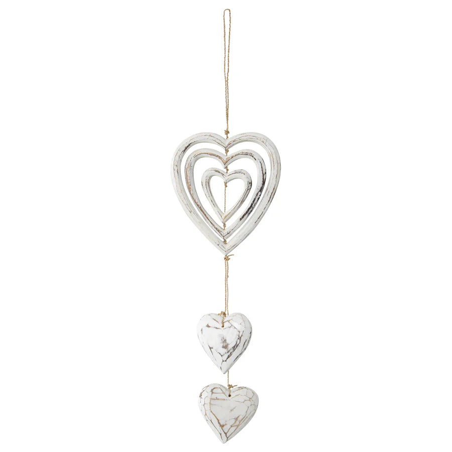 Handmade Designer 3 Hearts Hanging Wall Decor