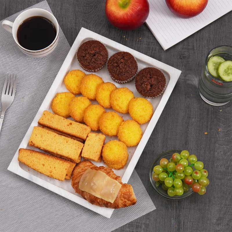 Handmade Rectangle Marble Serving Tray (Available in 2 Colors)