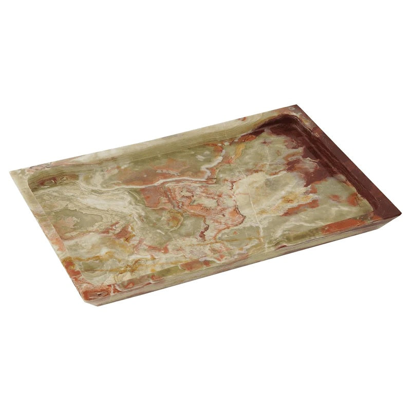 Handmade Rectangle Marble Serving Tray (Available in 2 Colors)