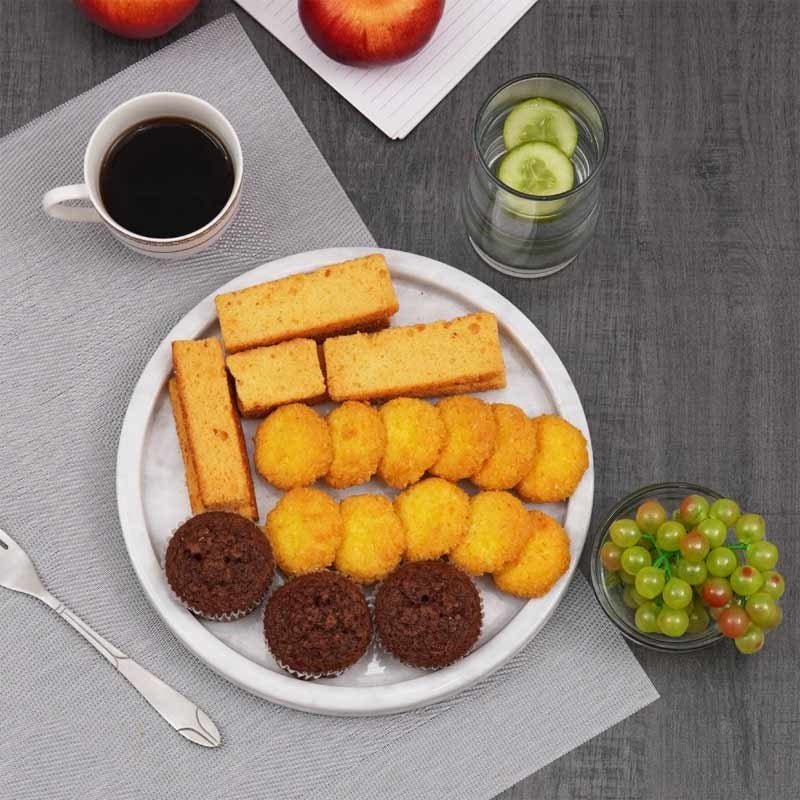 Handmade Round Marble Serving Tray (Available in 4 Colors)