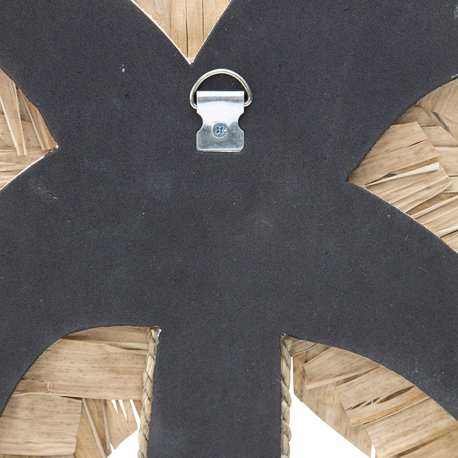 Handmade Shell & Weave Palm Tree Wall Decor