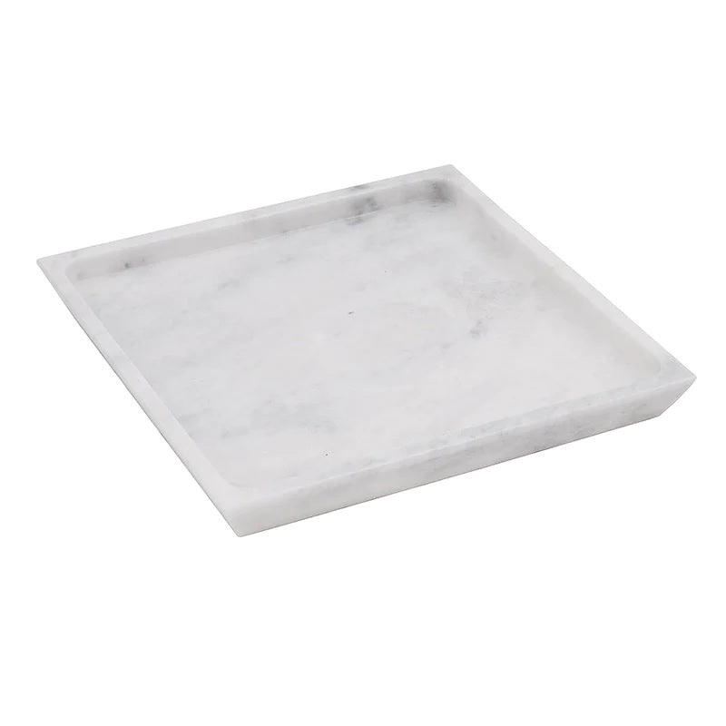 Handmade Square Marble Serving Tray (Available in 2 Colors)