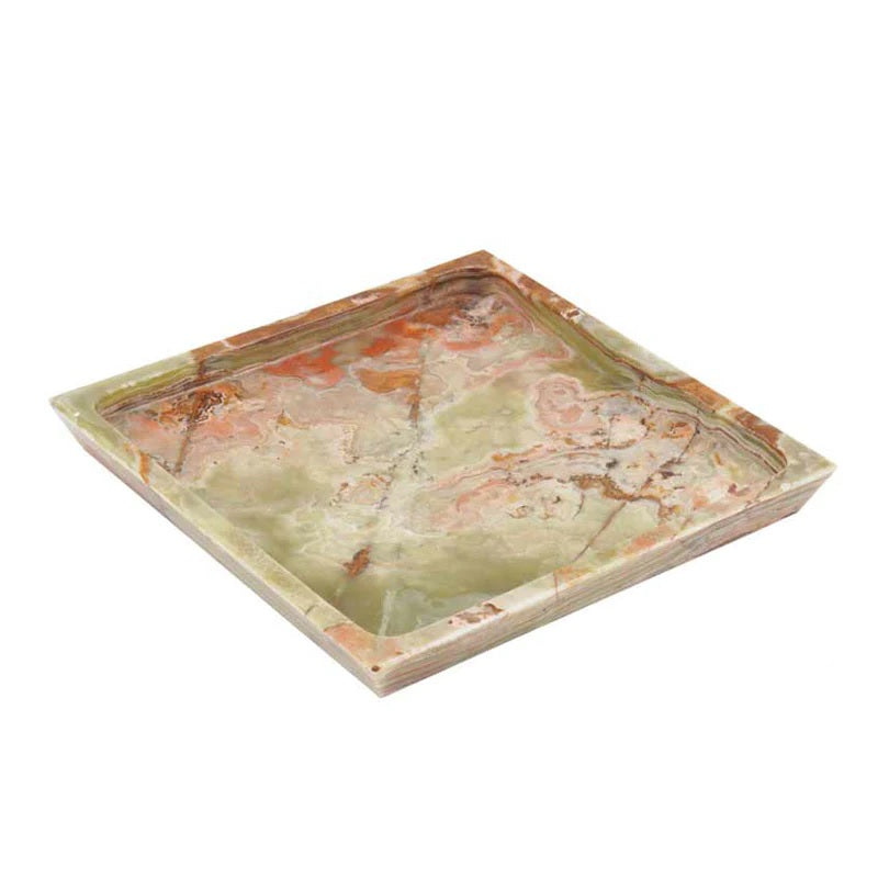 Handmade Square Marble Serving Tray (Available in 2 Colors)
