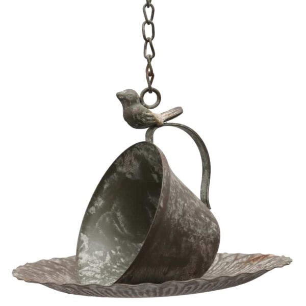 Hanging Cup & Saucer Birdfeeder