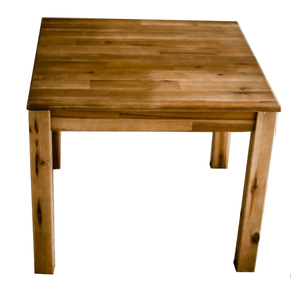 Hardwood Table with 2 Stacking Chairs