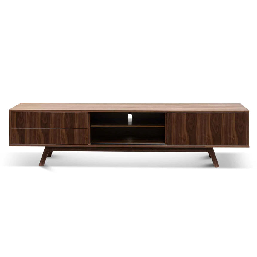 Harmony Media Wall TV Unit 210cms - Walnut