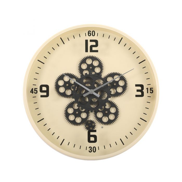 Harold Modern Round Movement Gear Wall Clock - 40cms
