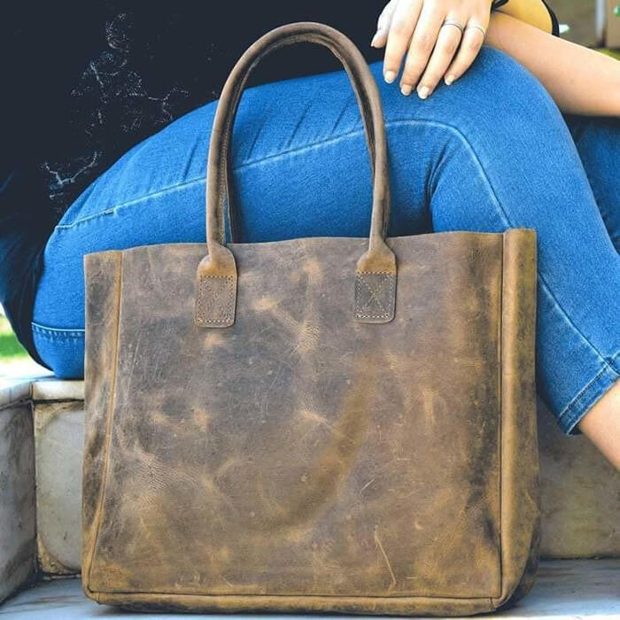Haute Heritage Leather Tote Bag