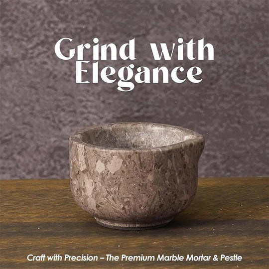 Heavy Mini Mortar & Pestle Set - Grey