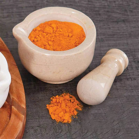 Heavy Mini Mortar & Pestle Set - Light Brown