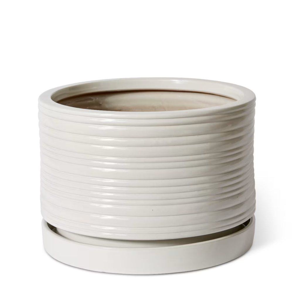 Henley Planter Pot with Saucer (Outdoor) - Available in 2 Sizes