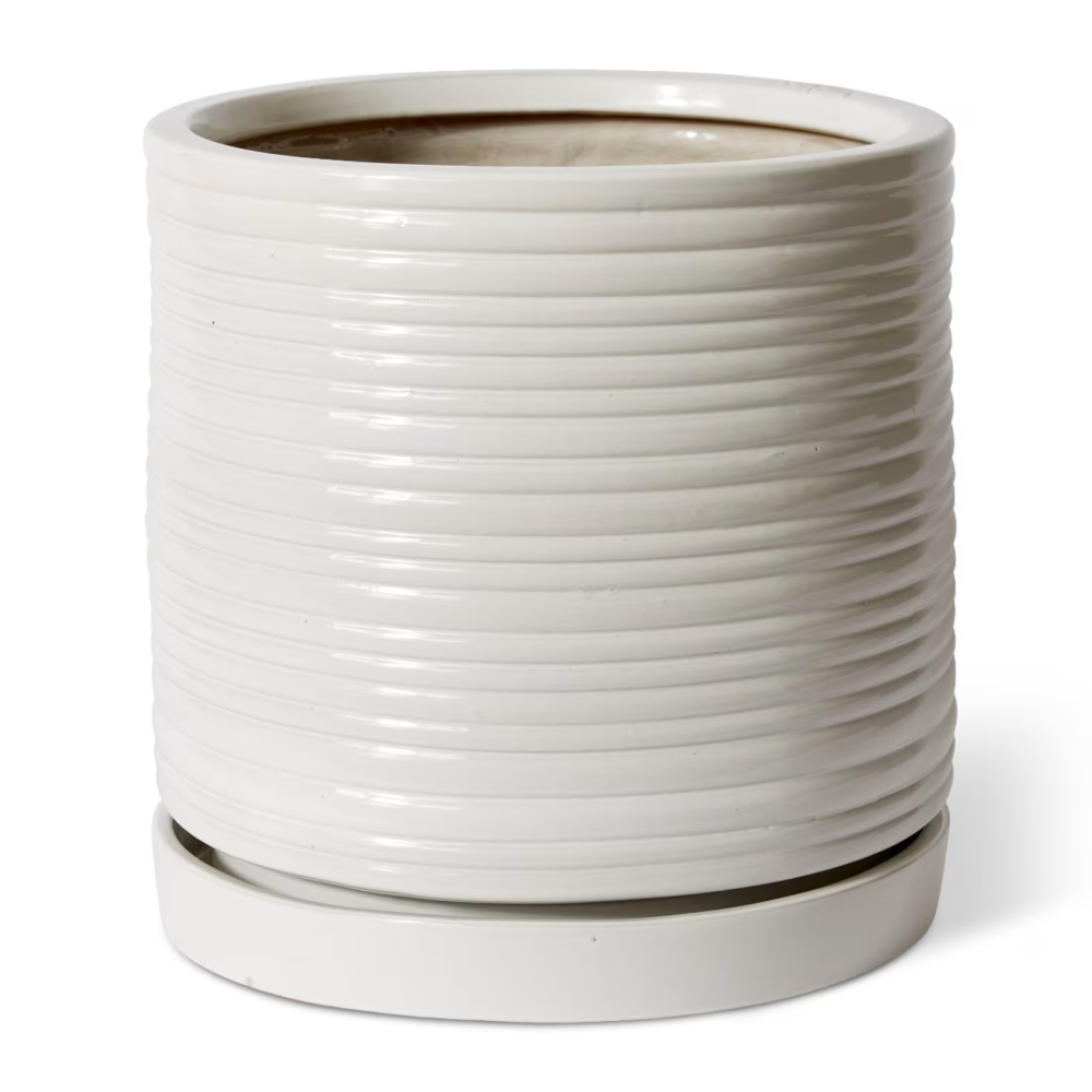 Henley Planter Pot with Saucer (Outdoor) - Available in 2 Sizes