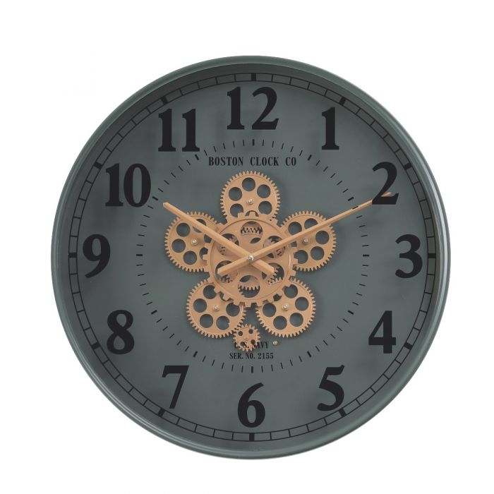 Henri Modern Round Gear Movement Wall Clock - 50cms