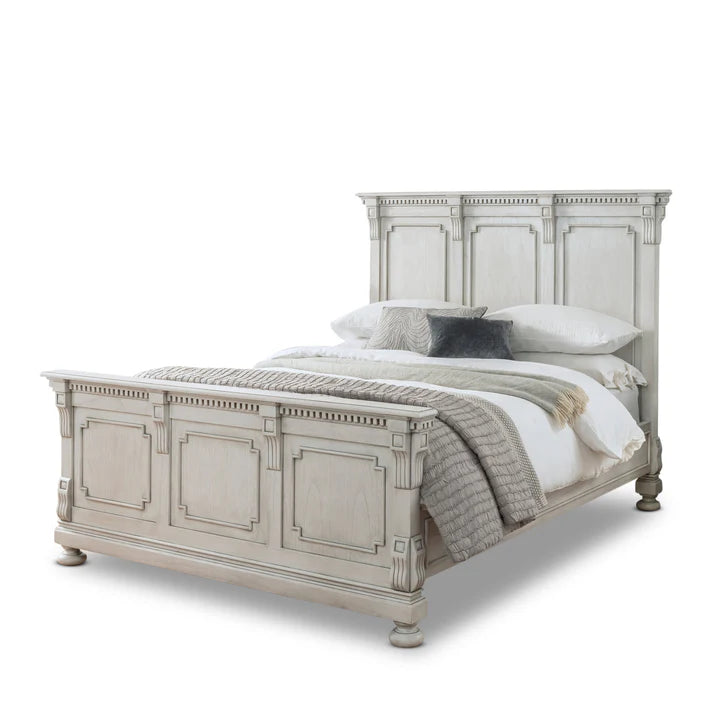Heritage Augusta Wooden King Size Bed - Grey