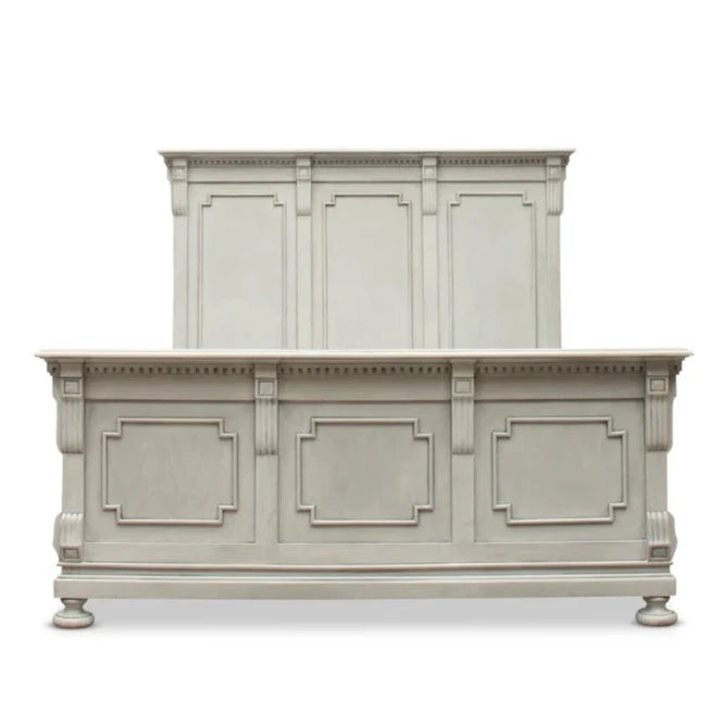 Heritage Augusta Wooden King Size Bed - Grey