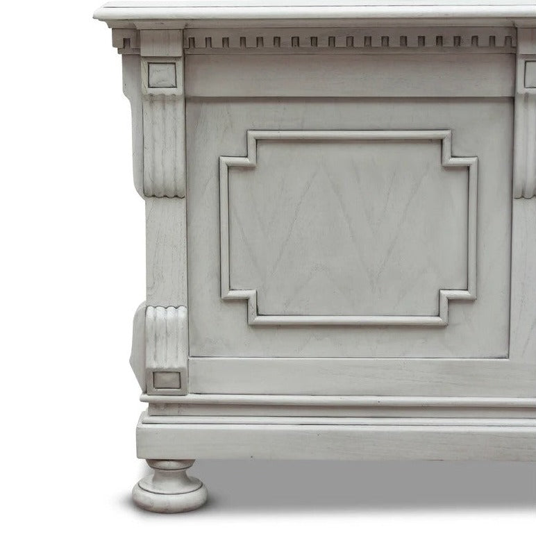 Heritage Augusta Wooden King Size Bed - Grey