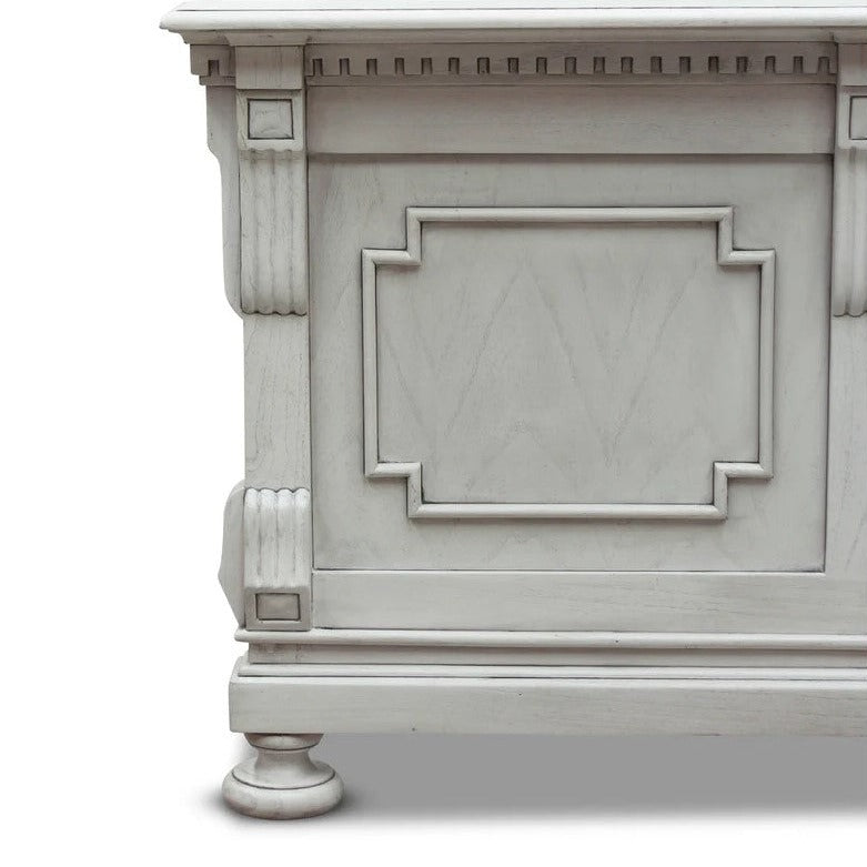 Heritage Augusta Wooden Queen Size Bed - Grey