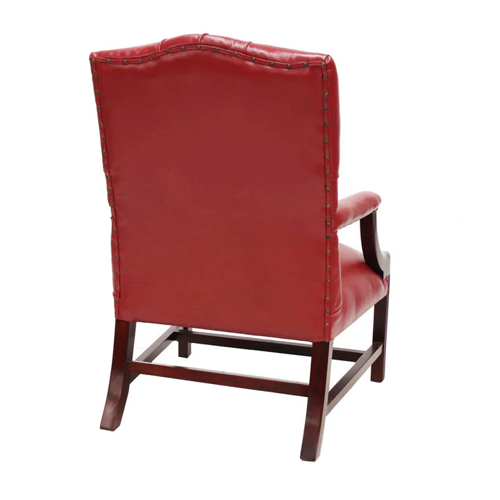 Heritage Gainsborough Wooden Armchair - Red & Rose Mahogany