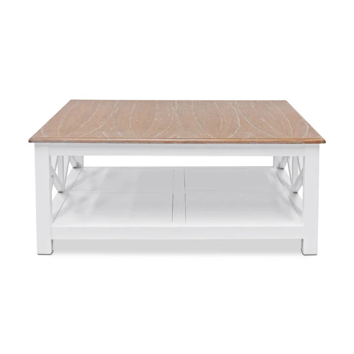 Heritage Hamptons Squared Wooden Console - White