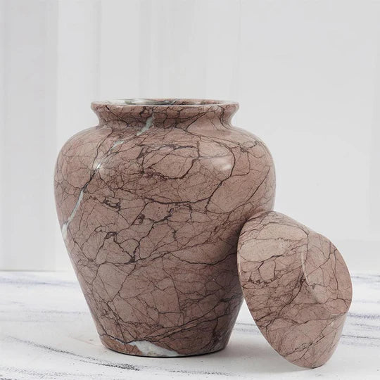 Heritage Handcrafted Style Urn 20cms - Brown