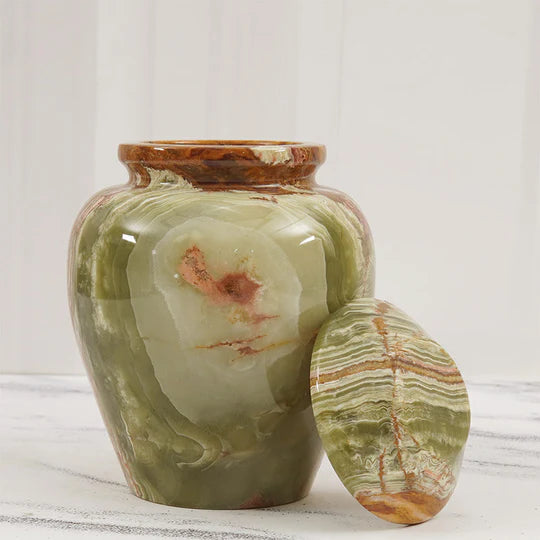 Heritage Handcrafted Style Urn 20cms - Green