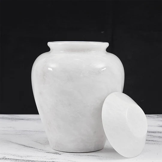 Heritage Handcrafted Style Urn 20cms - White