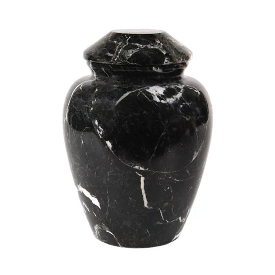 Heritage Handcrafted Style Urn 25cms - Black