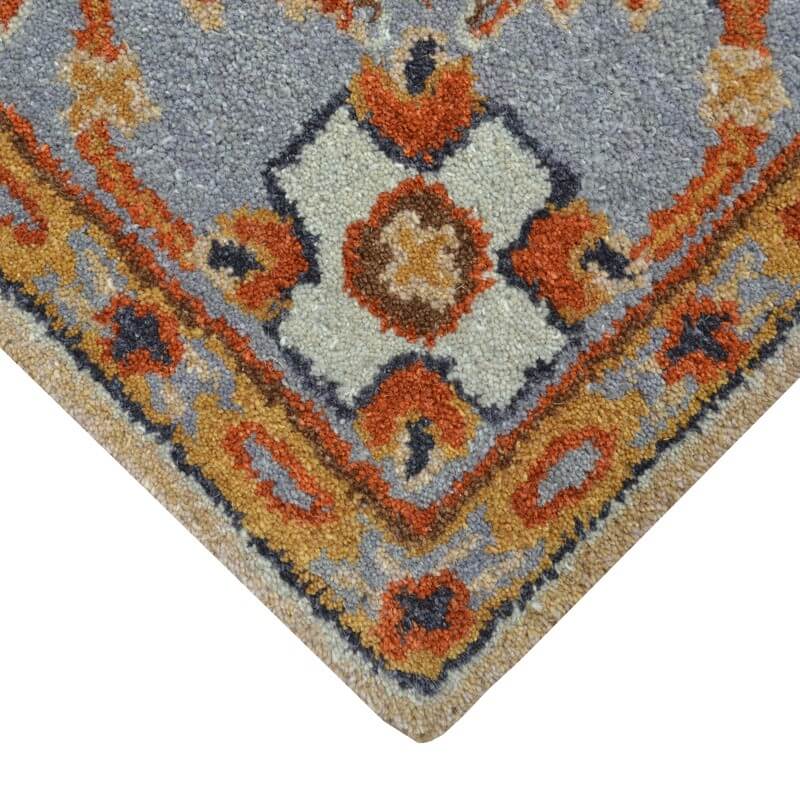 Heritage Style Handmade Wool Rug - Multicolor (Available in 2 Sizes)