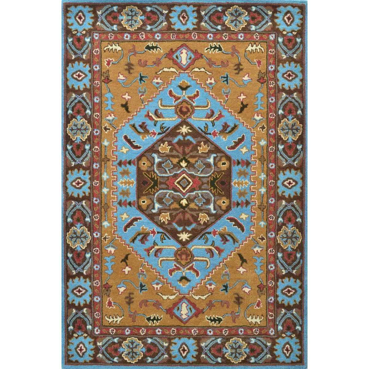 Heritage Style Heriz Handmade Wool Rug (Available in 2 Sizes)