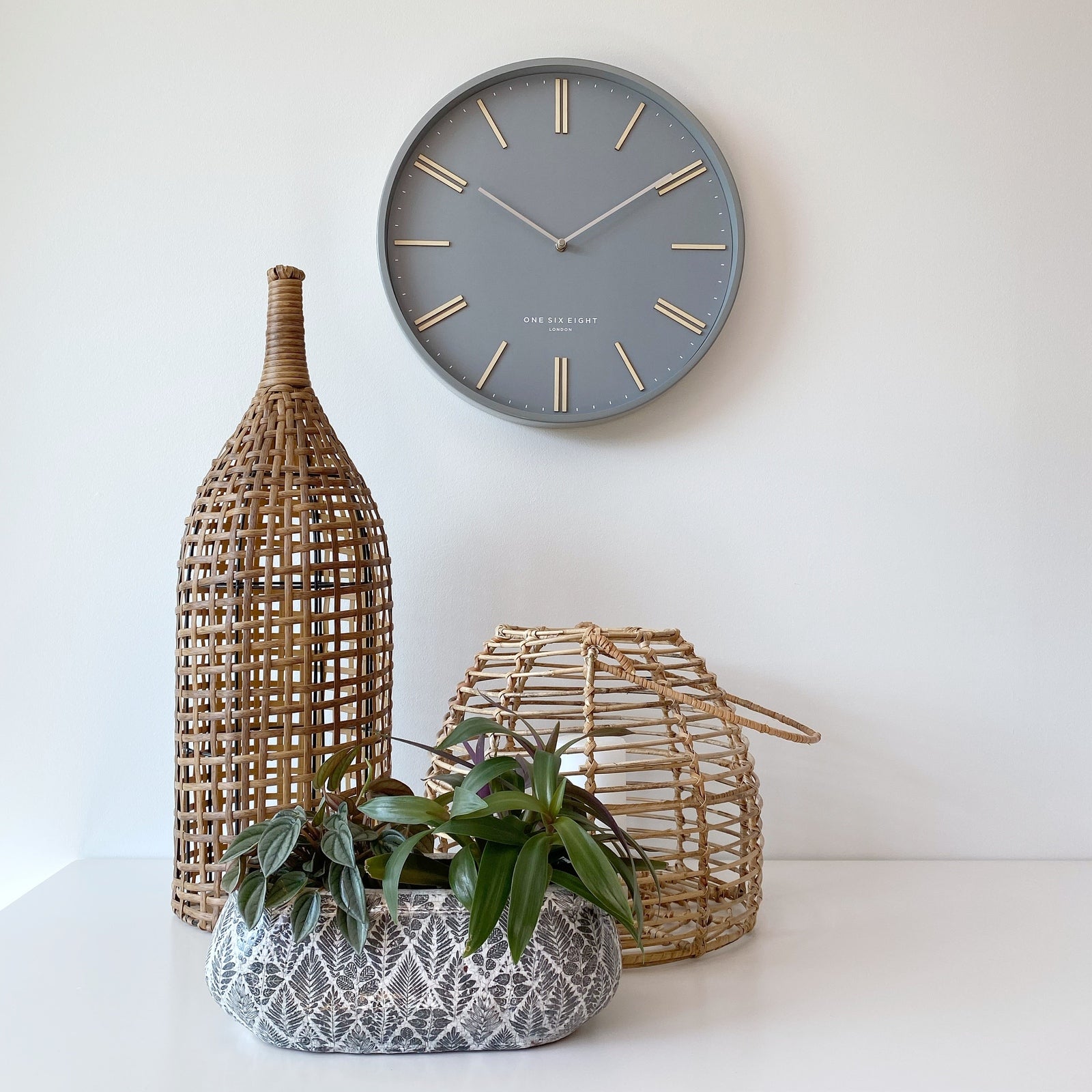 High-Tech Harmony Wall Clock 40cms (Available in 2 colors)