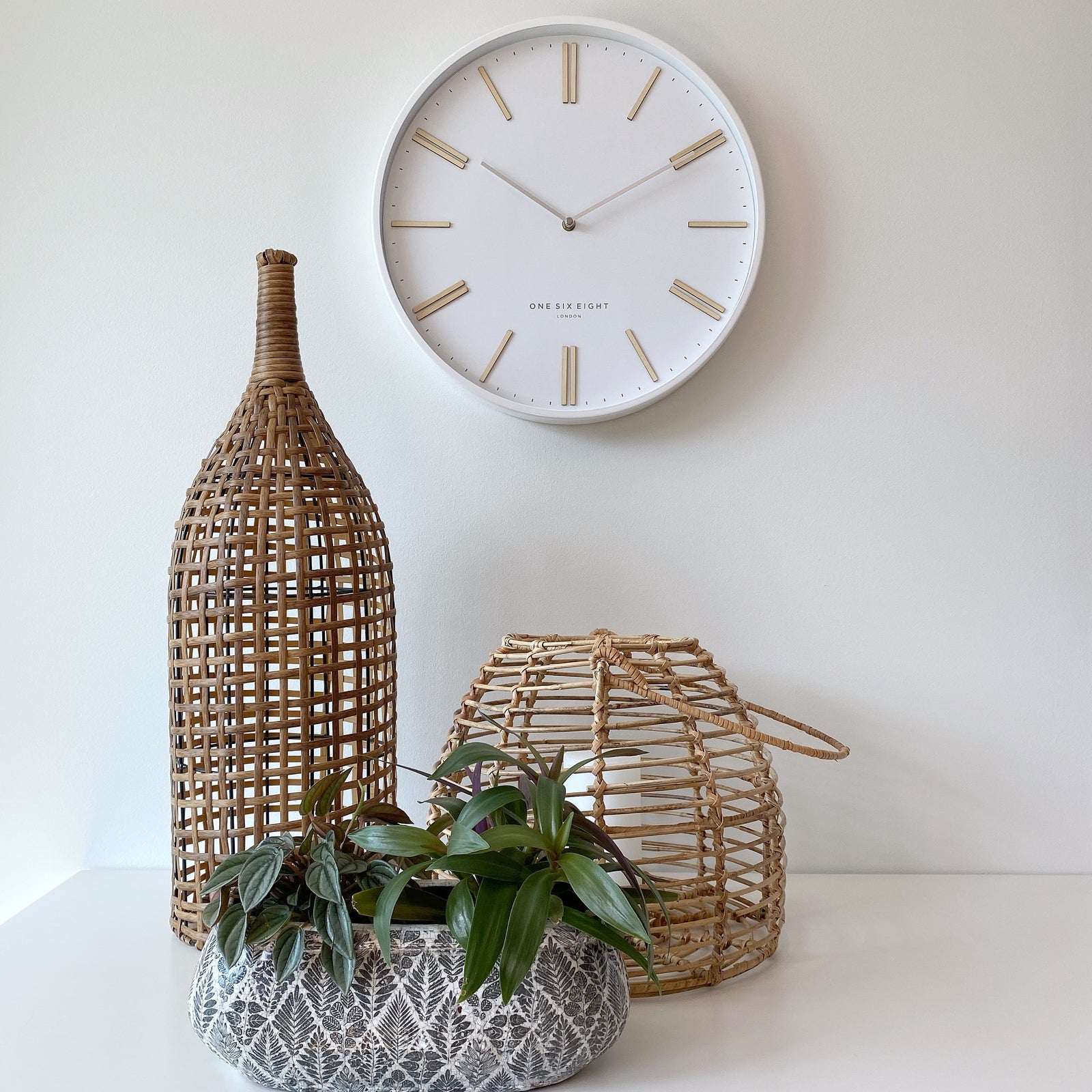 High-Tech Harmony Wall Clock 40cms (Available in 2 colors)