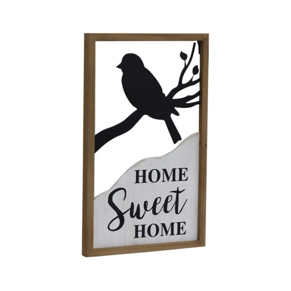 Home Sweet Home Bird Framed Wall Decor