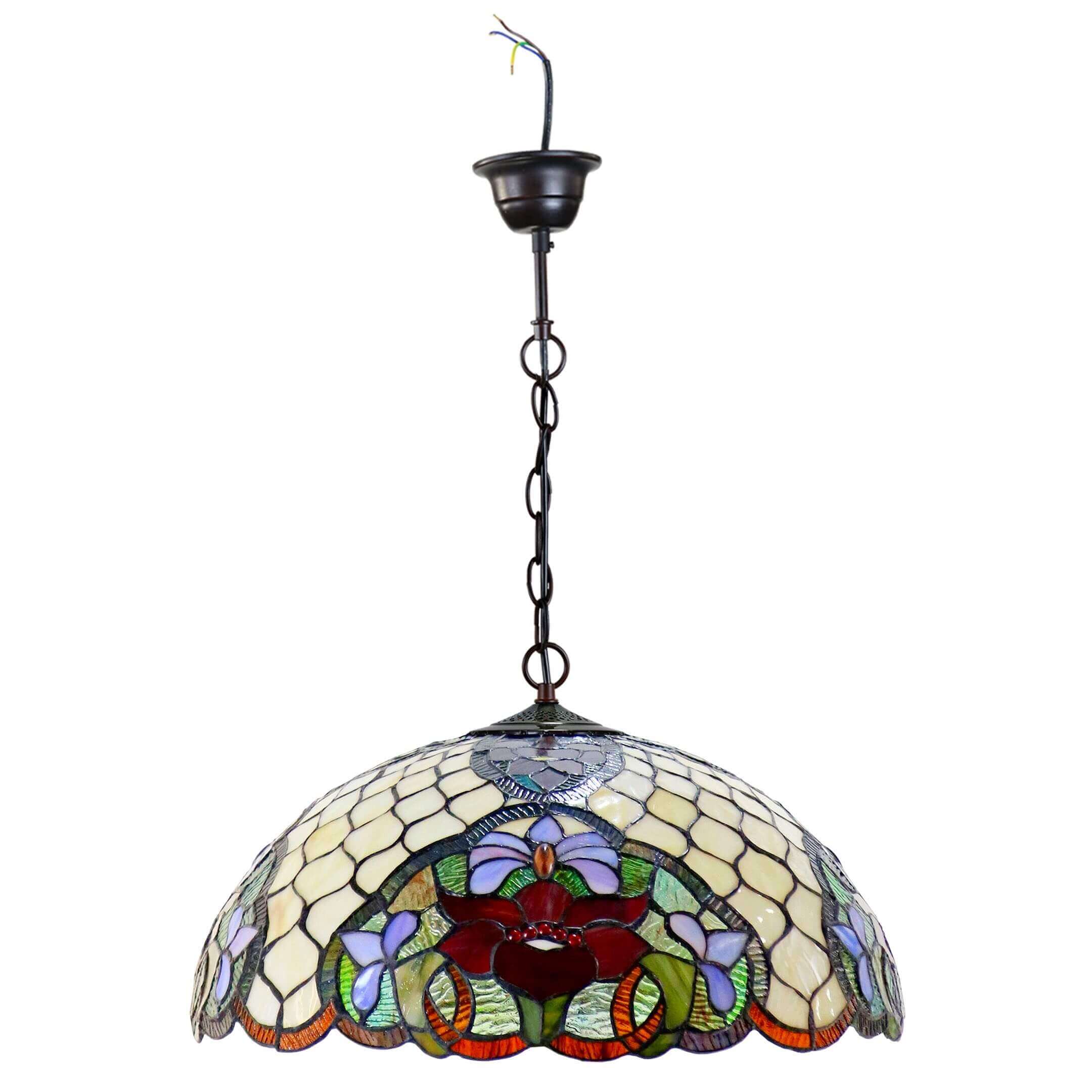 Honeycomb Tiffany Stained Glass Hanging Lamp