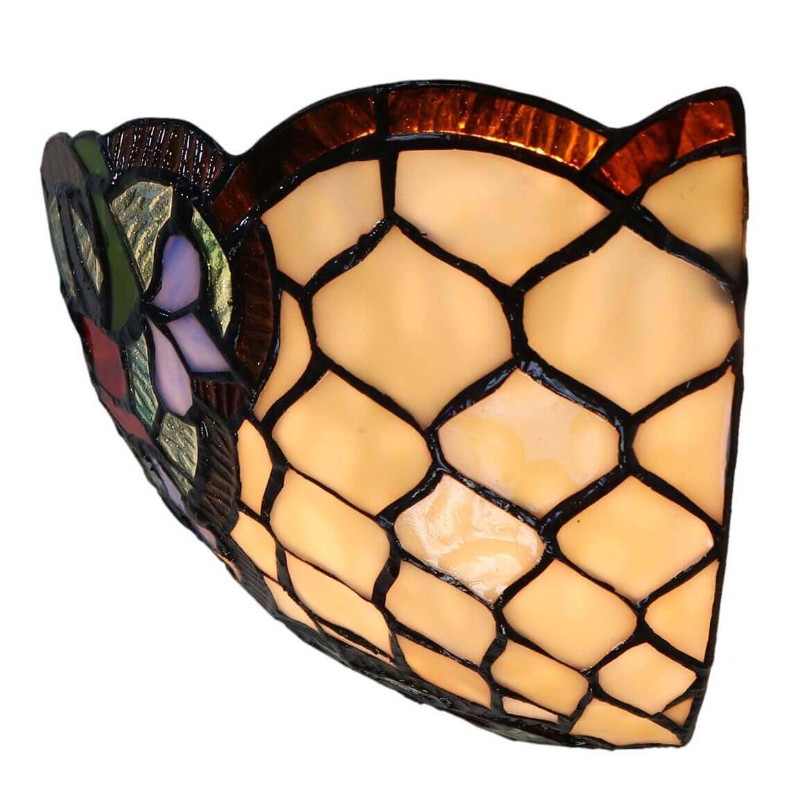 Honeycomb Tiffany Stained Glass Wall Lamp