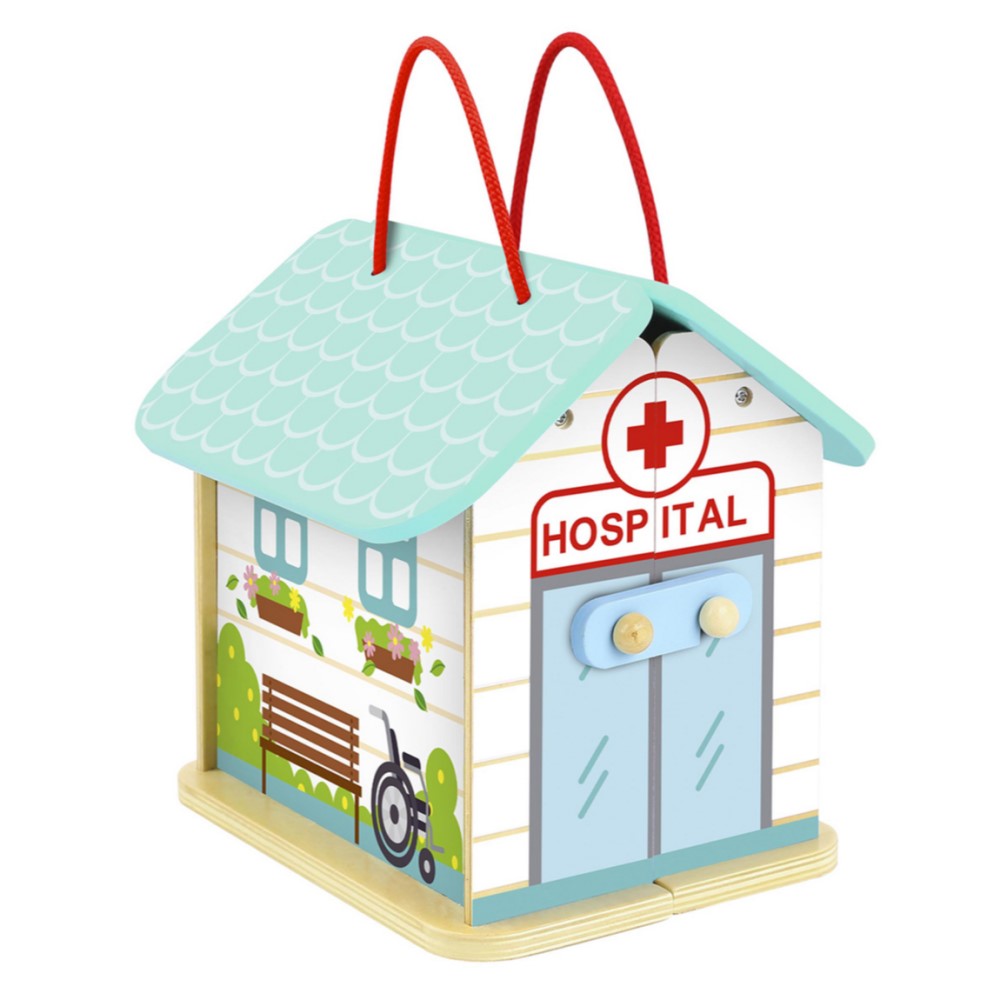 Hospital Pretend Play Kids Playset In Carry Case