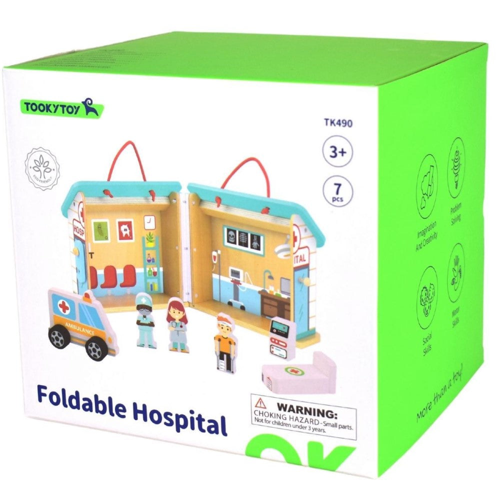 Hospital Pretend Play Kids Playset In Carry Case