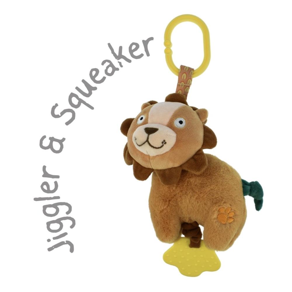 Hugsworth Lion Jiggler Snuggle Buddy Playtime Delight