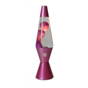 Hypnotic Glow Electric Lava Lamp - Metallic Pink/Clear