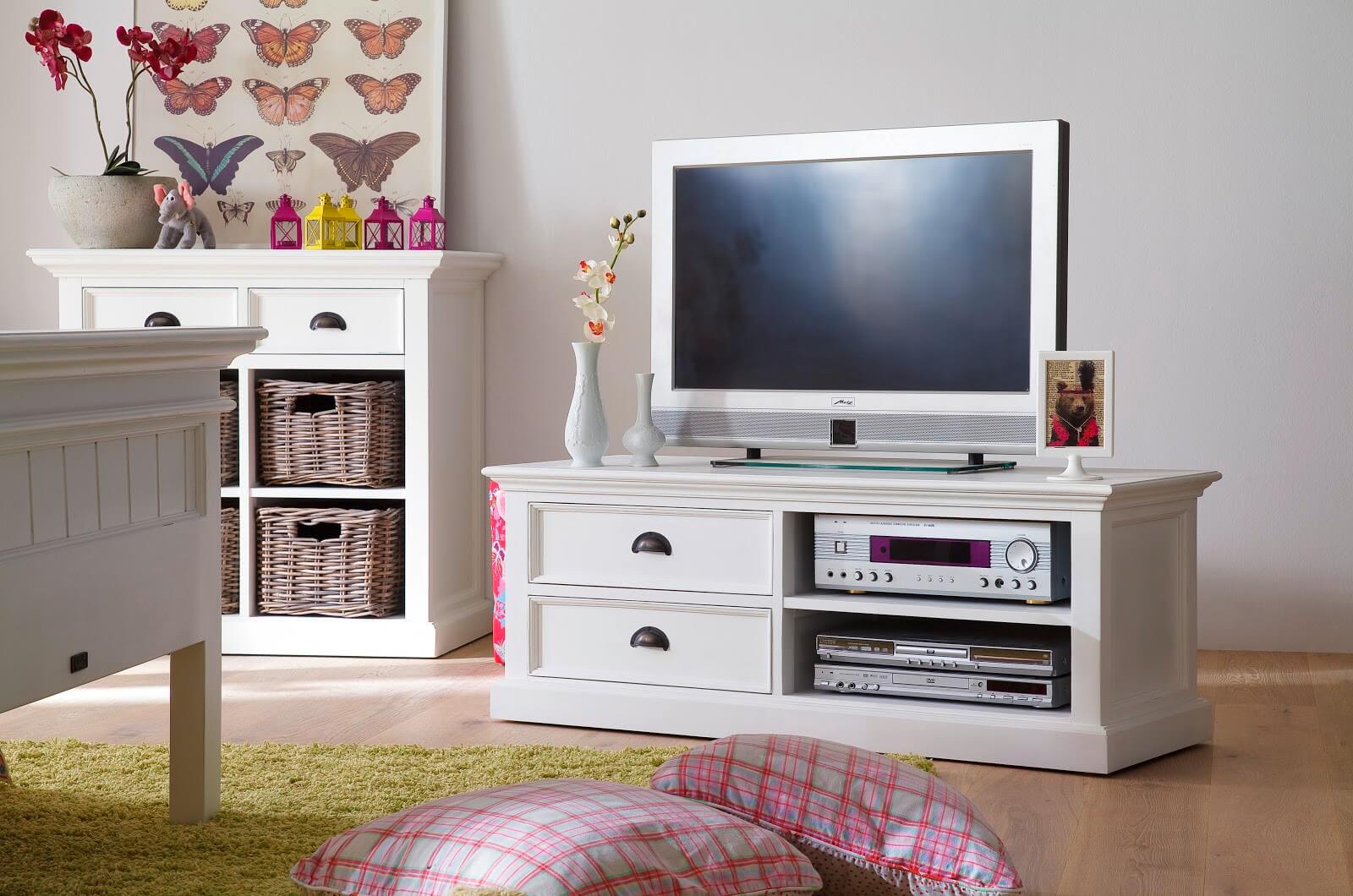 Iconic 2 Drawers 2 Shelves Entertainment Unit 120cms