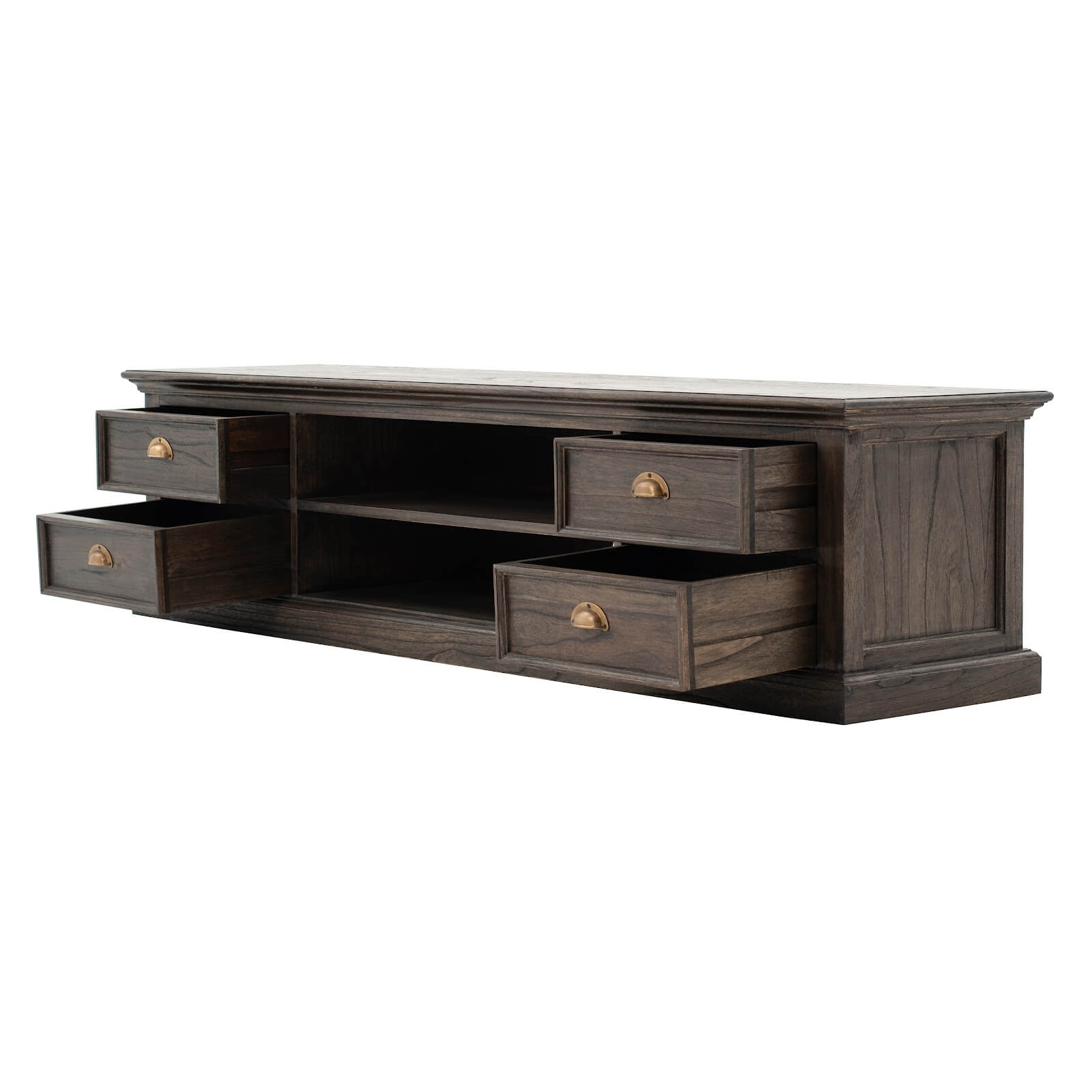 Iconic Entertainment Unit 180cms 4 Drawers Black