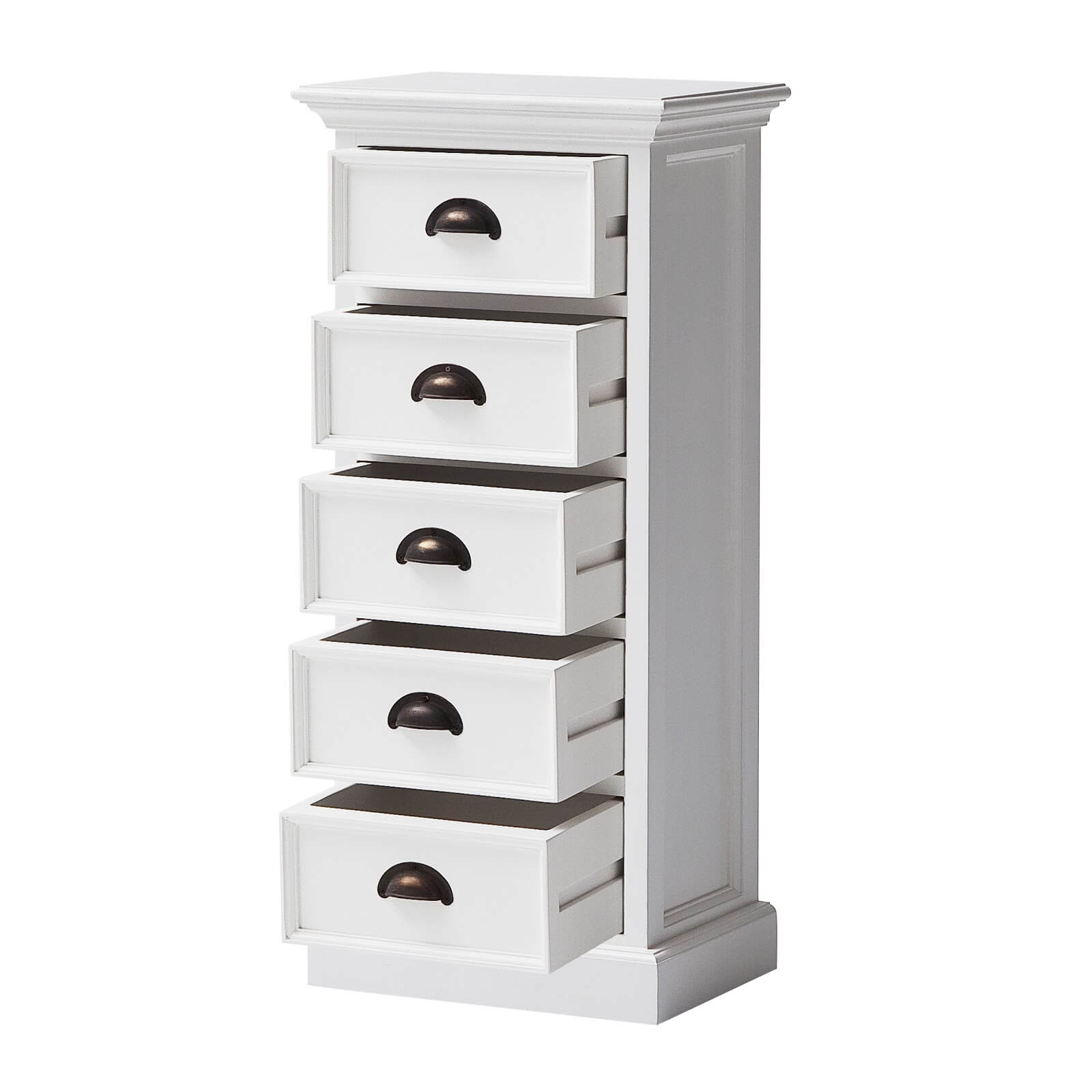 Iconic Storage Tower 5 Drawers White 60cm Wide