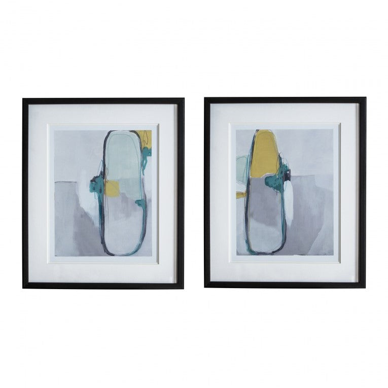 Icy Whispers Set of 2 Framed Artworks
