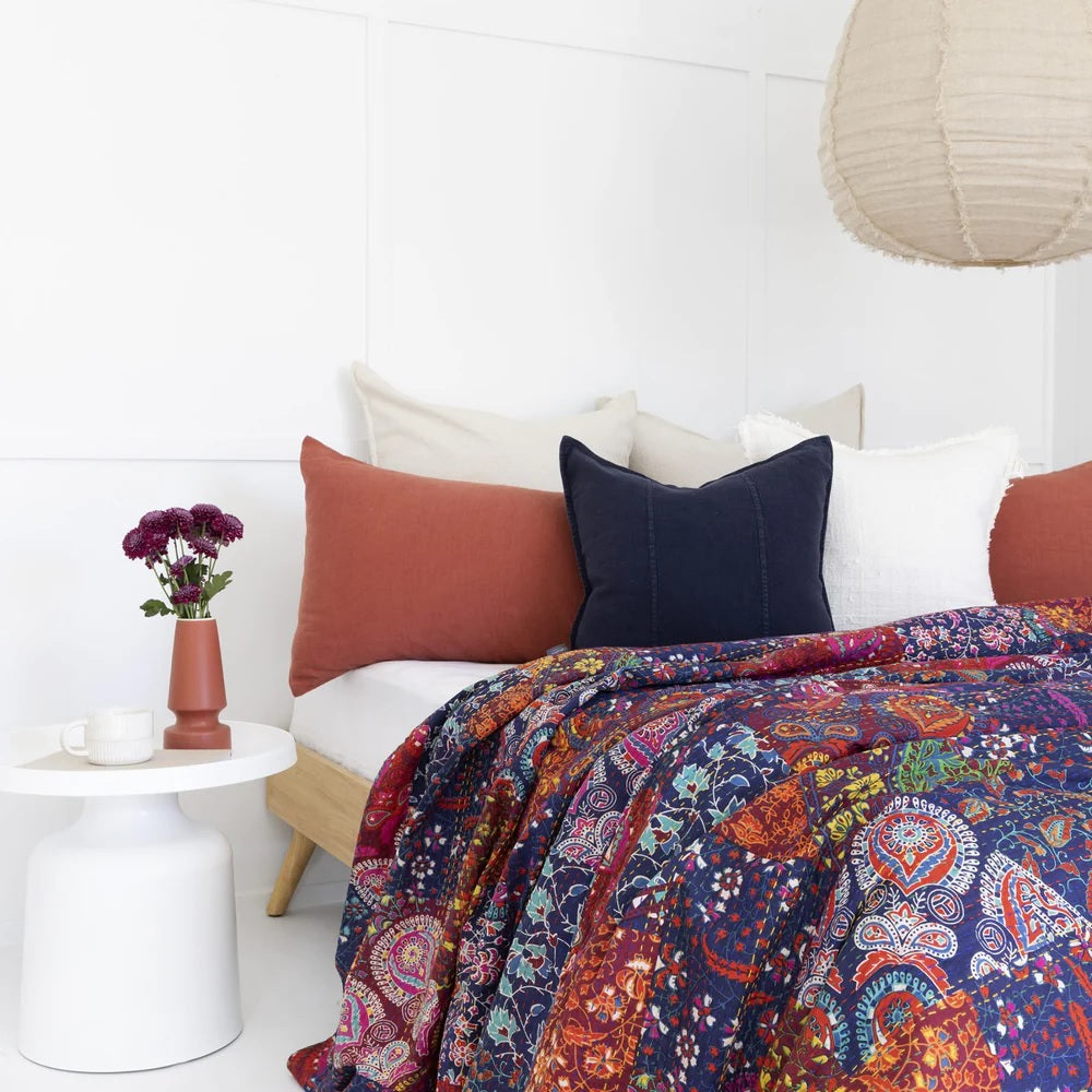 Indian Jaipur Block Print Cotton Doona King Size