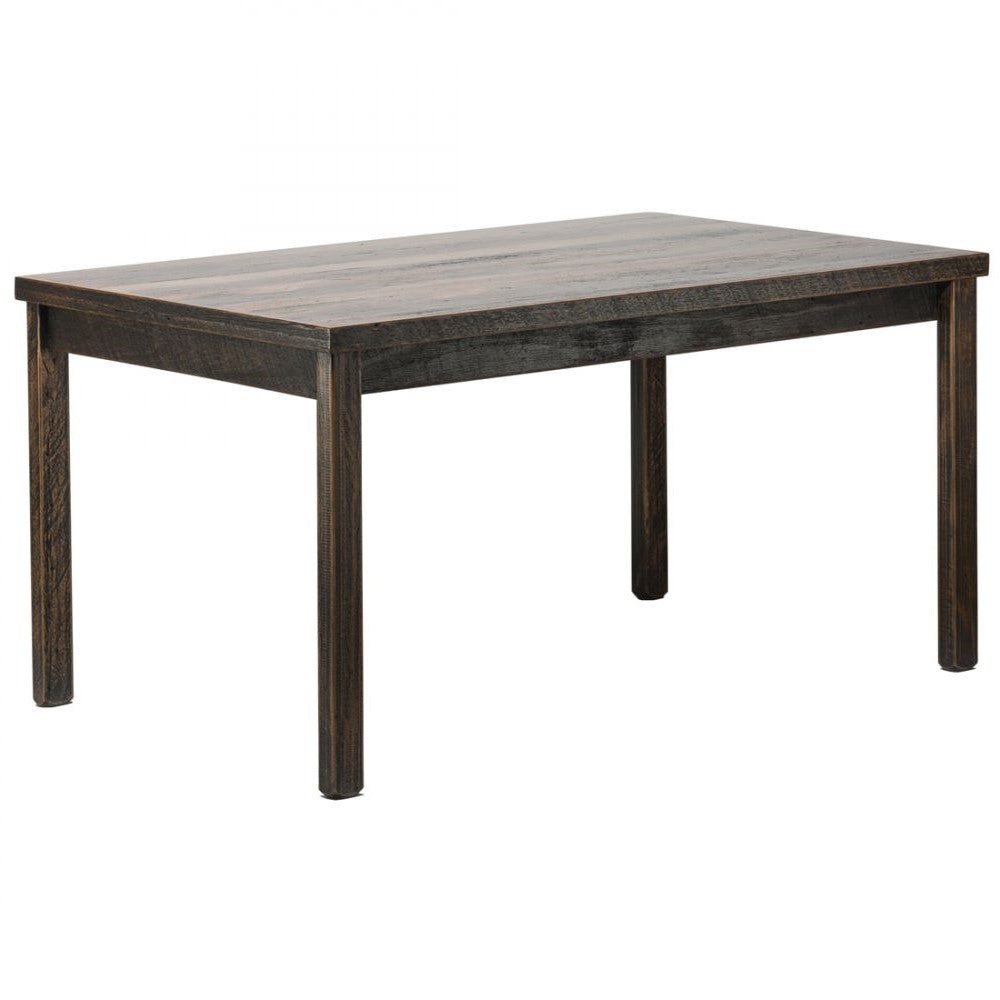 Industrial Reclaimed Wooden Dining Table 1.5M - Staggered Grain Finish