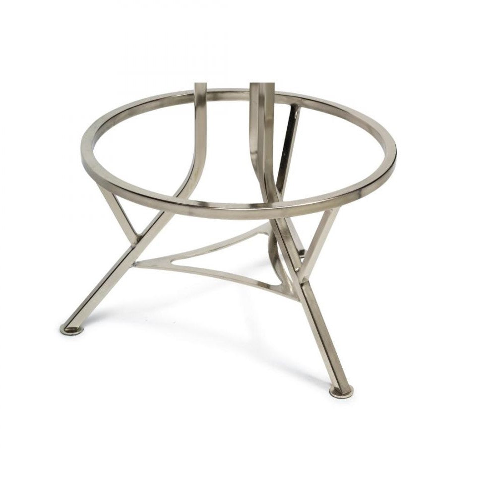 Industrial Style Swivel Bar Stool - Nickel Black