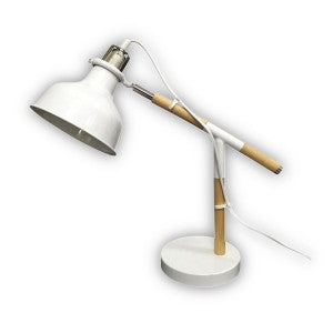Industrial Styled Retro Metal Table Lamp - White