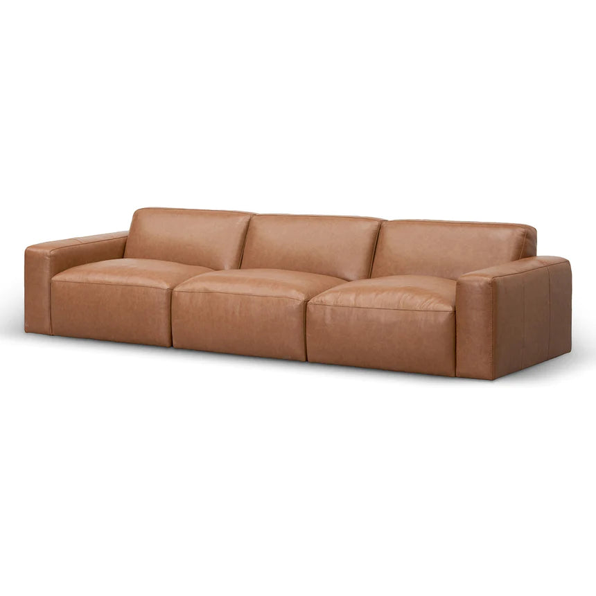 Innovative Indulgence 4-Seater Leather Sofa
