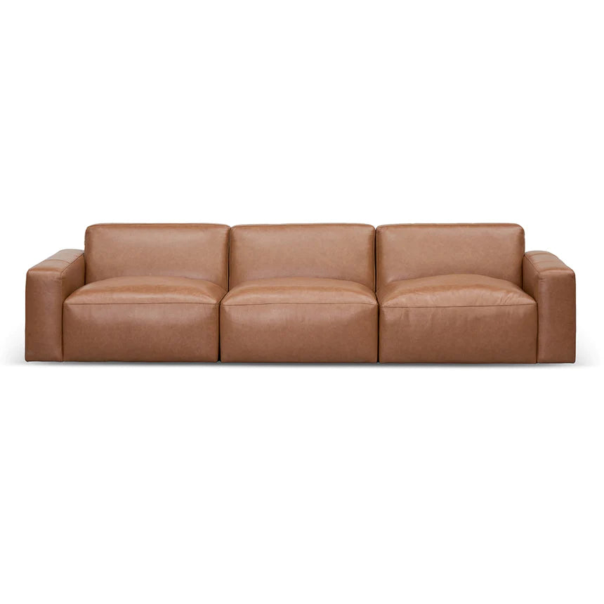 Innovative Indulgence 4-Seater Leather Sofa