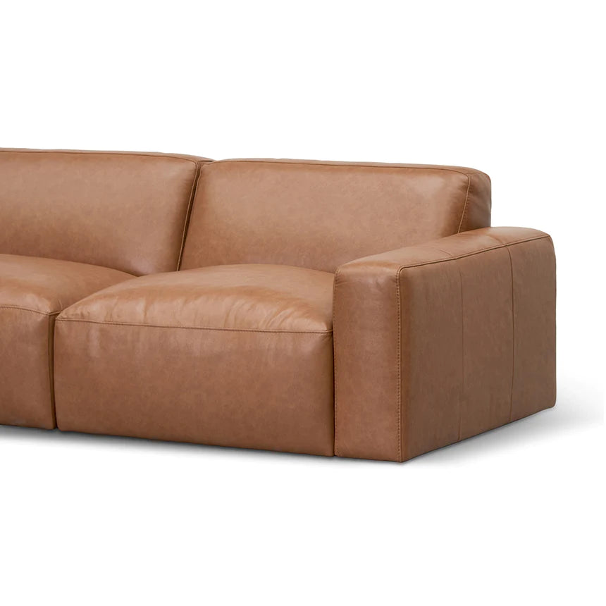 Innovative Indulgence 4-Seater Leather Sofa
